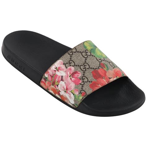 slide on gucci shoes womens floral|scialle gucci blooms.